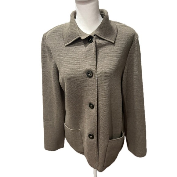 Nino Colombo Sweaters - Nino Colombo Brown Cardigan IT Size 42/US 6 Sweater Blazer Merino Wool